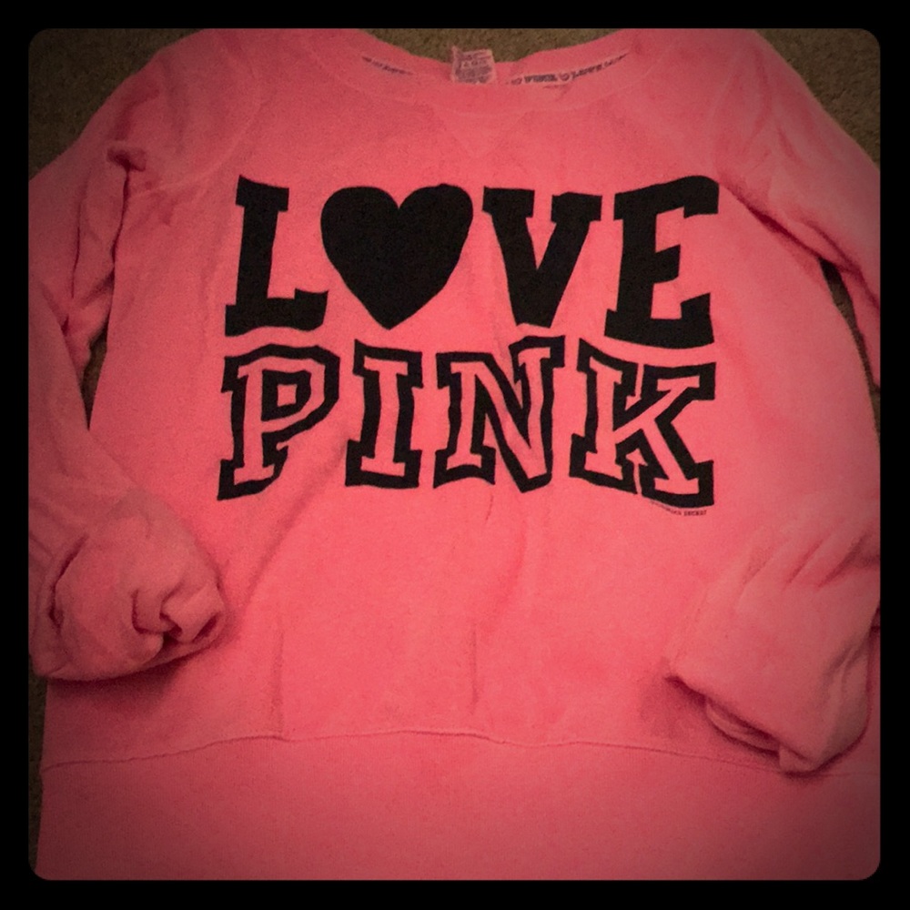 Love pink pink hoodie